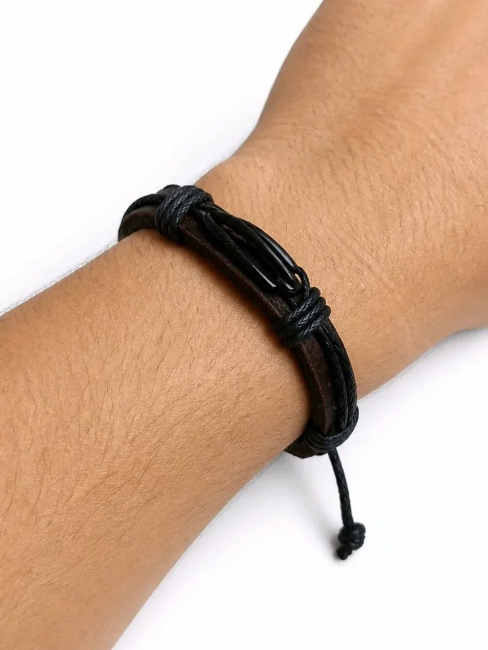 Fiji Leather Bracelet - Faith & Symbol Collection.